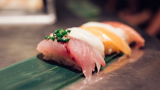 Fresh fish dishes are a storehouse of protein and fatty acids in the Japanese diet