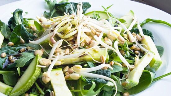 Sprouted grains are the source of vitamins in the Japanese diet. 