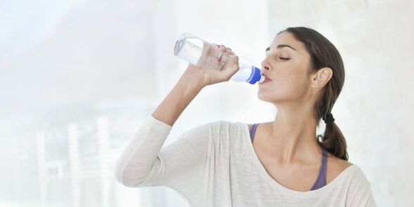 To lose weight fast, you need to drink at least 2 liters of water a day. 