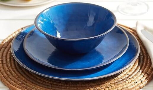 Blue slimming plates