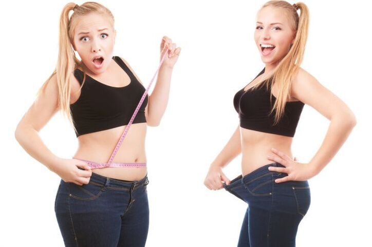Complete and loss of girl weight